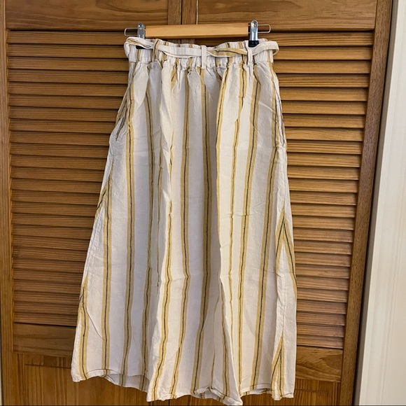 CYNTHIA ROWLEY 100% Linen Button Down Maxi Skirt - Picture 5 of 6